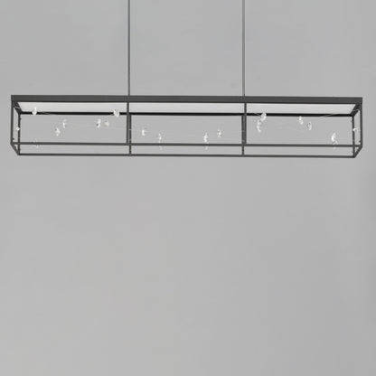 ET2 Contemporary Lighting Entanglement Linear LED Pendant in Black E21256-20BK