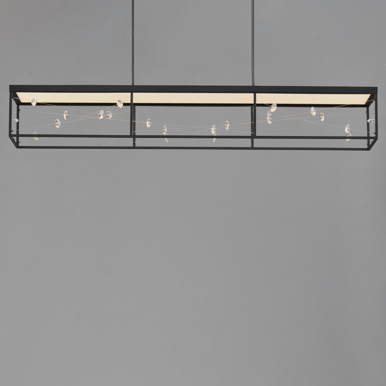 ET2 Contemporary Lighting Entanglement Linear LED Pendant in Black E21256-20BK