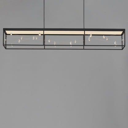 ET2 Contemporary Lighting Entanglement Linear LED Pendant in Black E21256-20BK