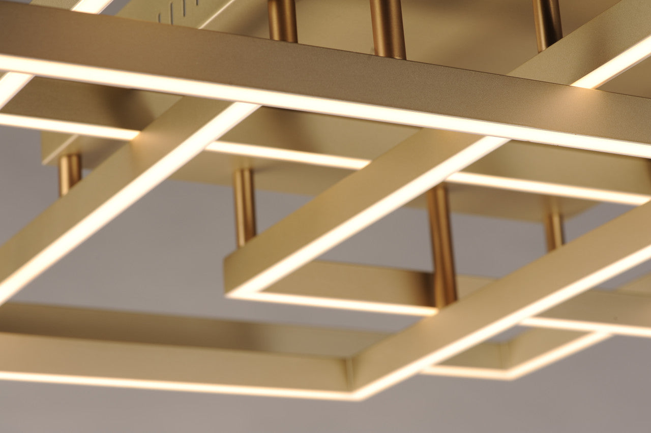 ET2 Contemporary Lighting Traverse LED Pendant in Champagne E21516-CHP