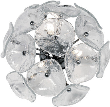 ET2 Contemporary Lighting Fiori 3-Light Flush/Wall Mount in Polished Chrome E22091-28