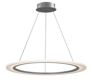 ET2 Contemporary Lighting Saturn II 31.5" LED Pendant in Matte Silver E22654-11MS