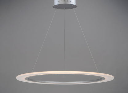 ET2 Contemporary Lighting Saturn II 31.5" LED Pendant in Matte Silver E22654-11MS