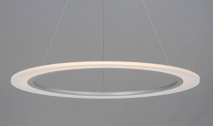 ET2 Contemporary Lighting Saturn II 31.5" LED Pendant in Matte Silver E22654-11MS