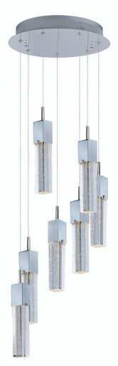 ET2 Contemporary Lighting Fizz III 7-Light LED Pendant in Polished Chrome E22767-89PC