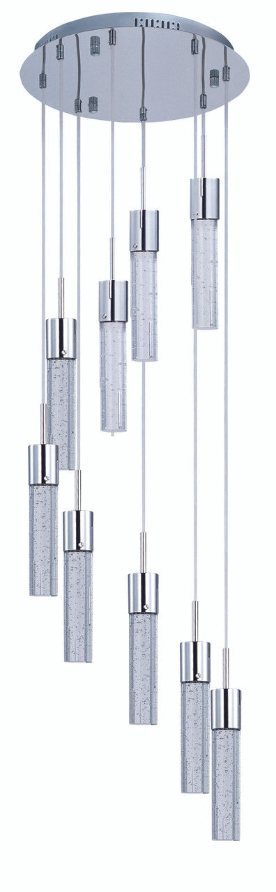 ET2 Contemporary Lighting Fizz IV 9-Light LED Pendant in Polished Chrome E22779-91PC