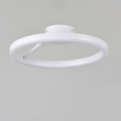 ET2 Contemporary Lighting Cirque LED Flush / Wall Mount in Matte White E22841-MW