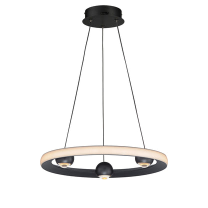 ET2 Contemporary Lighting Nodes 18" LED Pendant CCT Select in Black E23511-BK