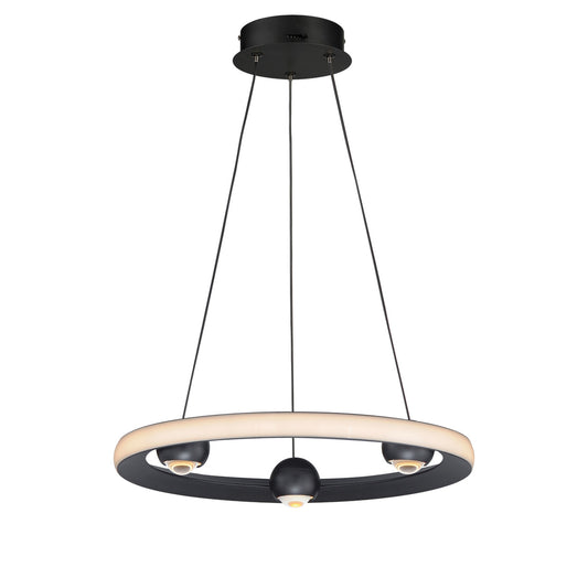 ET2 Contemporary Lighting Nodes 18" LED Pendant CCT Select in Black E23511-BK