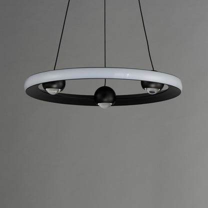 ET2 Contemporary Lighting Nodes 18" LED Pendant CCT Select in Black E23511-BK