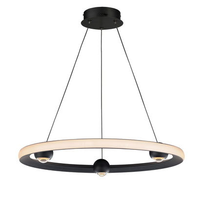 ET2 Contemporary Lighting Nodes 24" LED Pendant CCT Select in Black E23512-BK