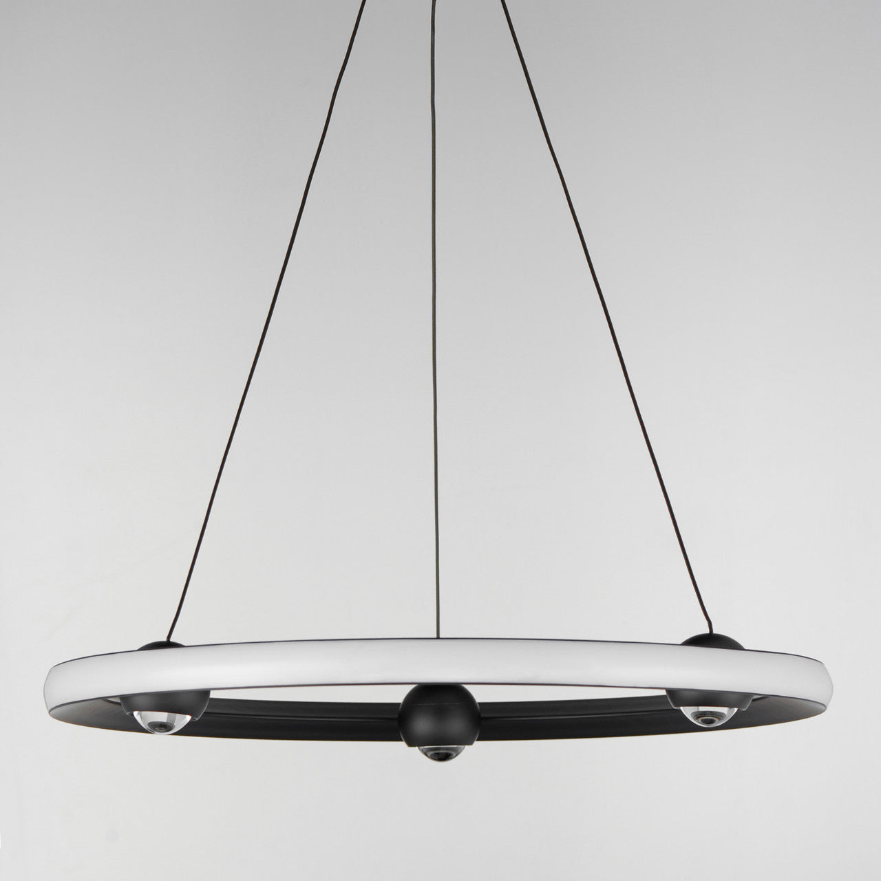 ET2 Contemporary Lighting Nodes 24" LED Pendant CCT Select in Black E23512-BK