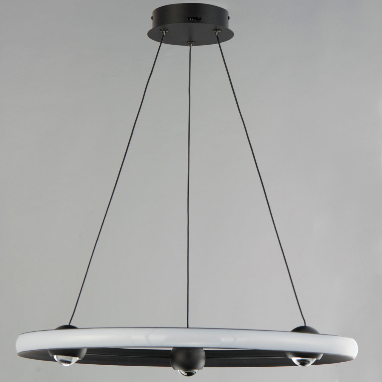 ET2 Contemporary Lighting Nodes 24" LED Pendant CCT Select in Black E23512-BK