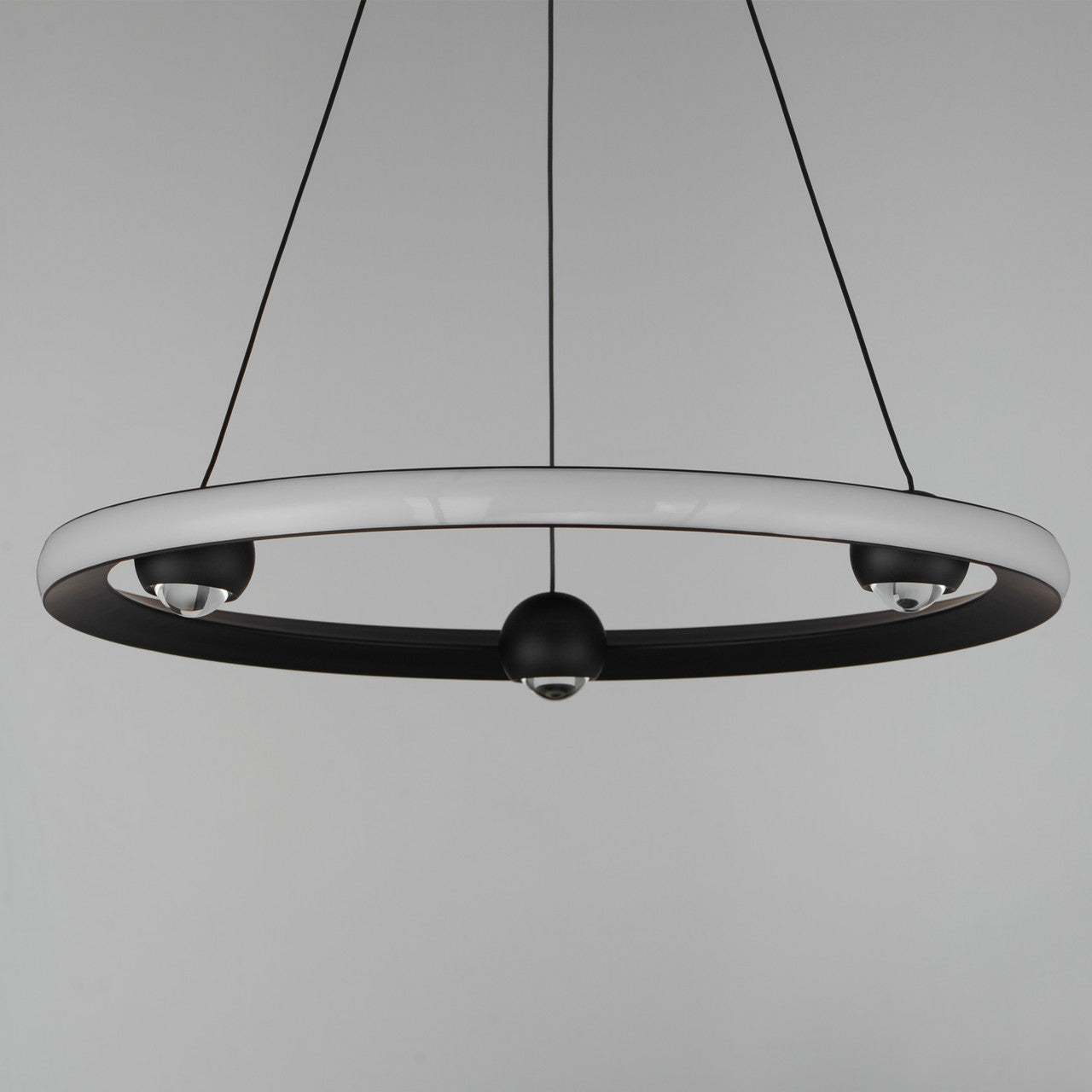 ET2 Contemporary Lighting Nodes 24" LED Pendant CCT Select in Black E23512-BK