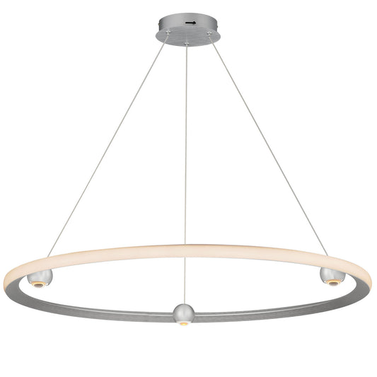 ET2 Contemporary Lighting Nodes 40" LED Pendant CCT Select in Brushed Aluminum E23514-AL