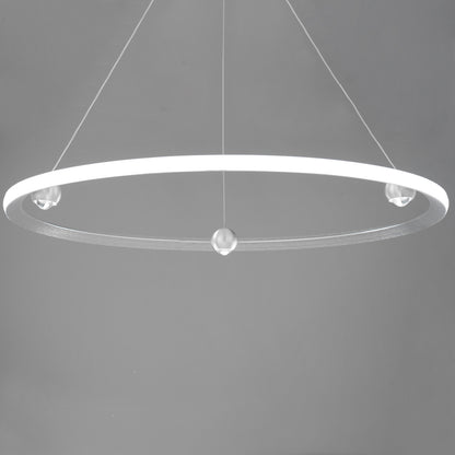 ET2 Contemporary Lighting Nodes 40" LED Pendant CCT Select in Brushed Aluminum E23514-AL