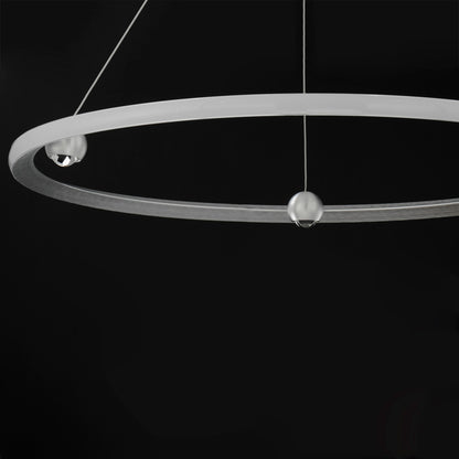 ET2 Contemporary Lighting Nodes 40" LED Pendant CCT Select in Brushed Aluminum E23514-AL