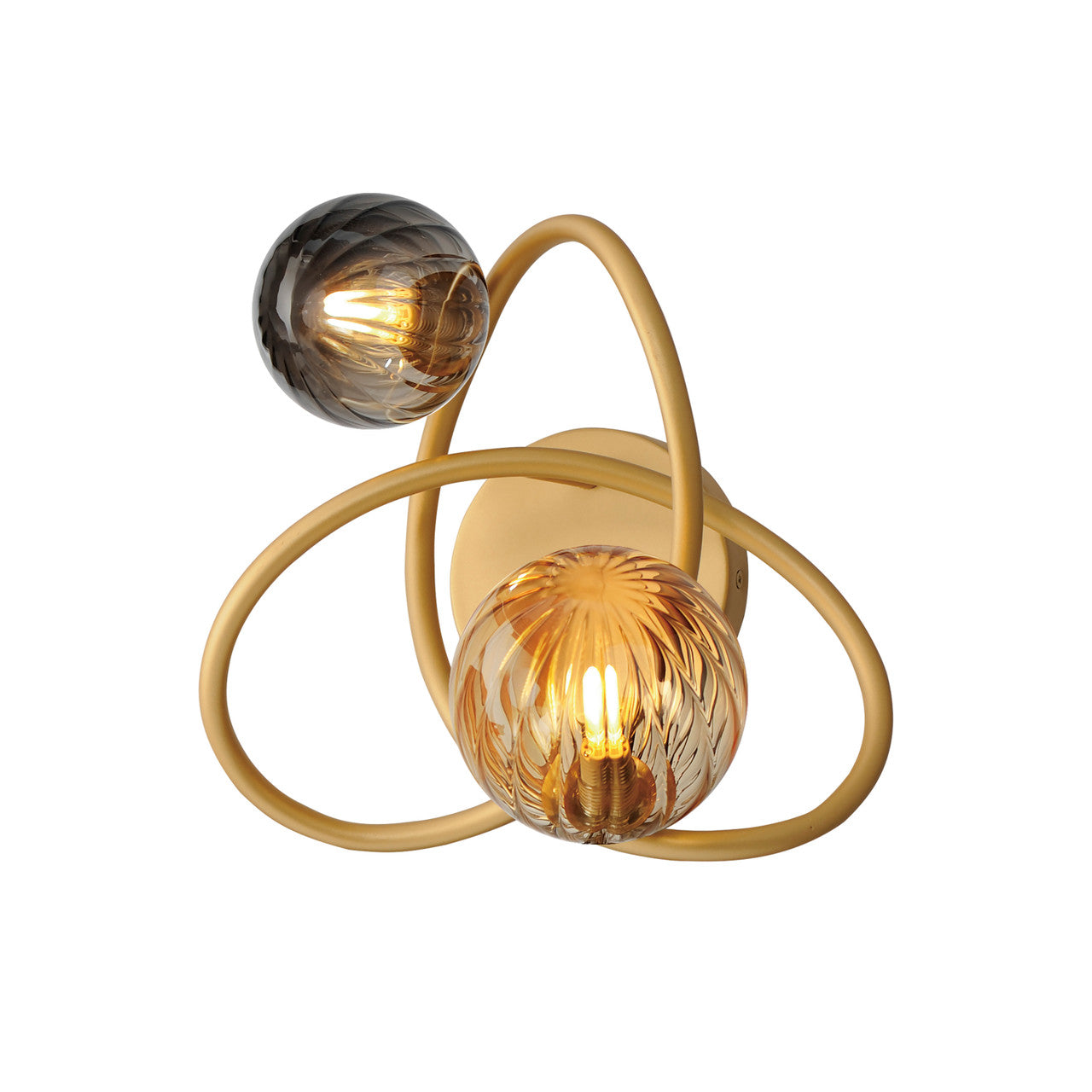 ET2 Contemporary Lighting Planetary 2-Light LED Sconce in Gold E24182-148GLD