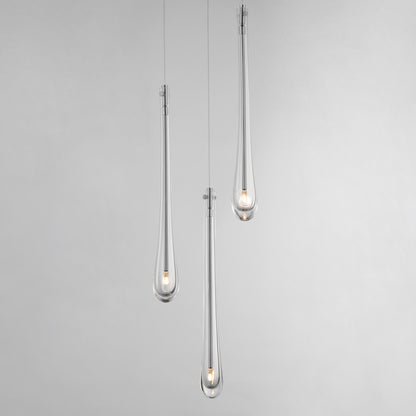 ET2 Contemporary Lighting Stillo 3-Light LED Pendant in Satin Nickel E24213-122SN