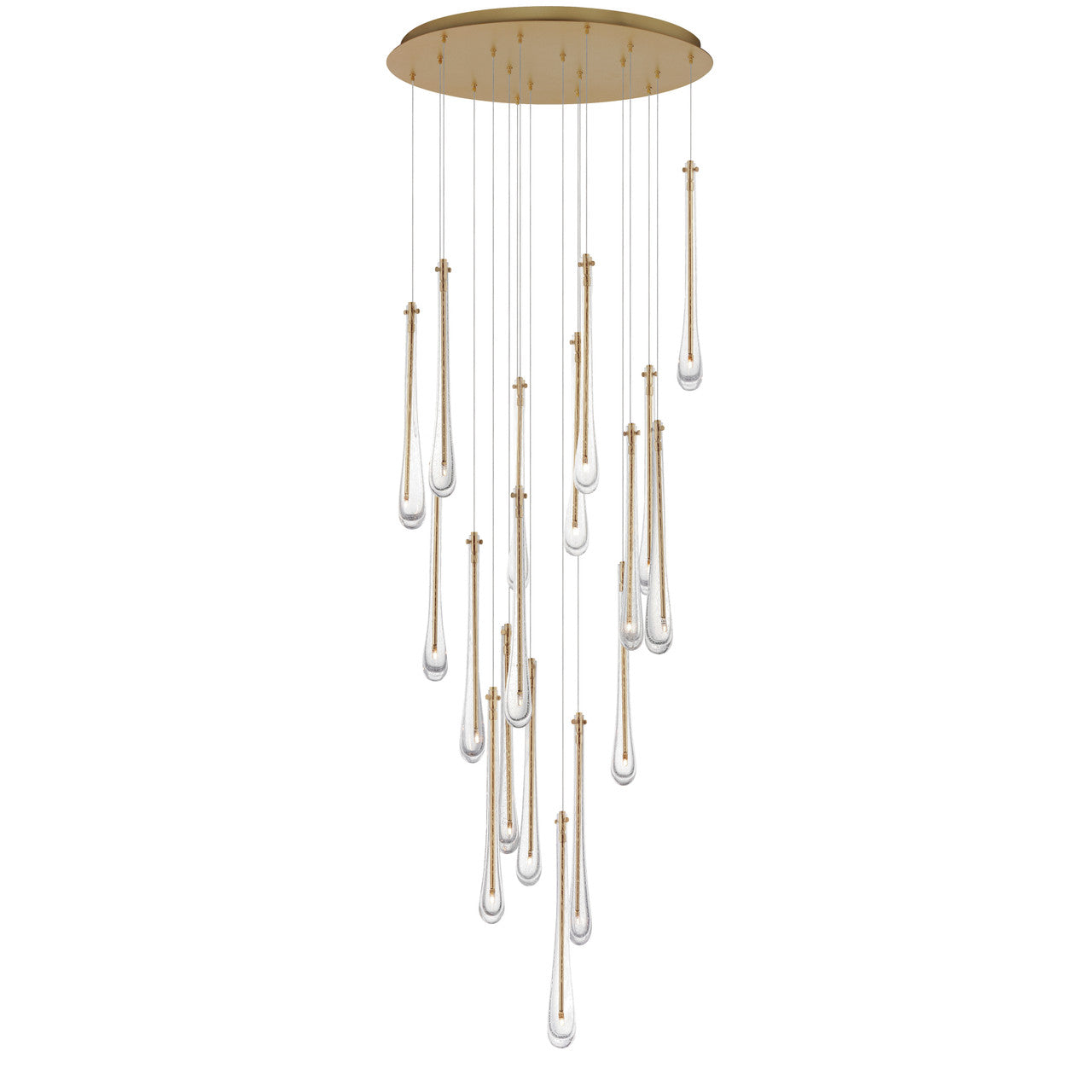 ET2 Contemporary Lighting Stillo 18-Light LED Pendant in Gold E24219-118GLD