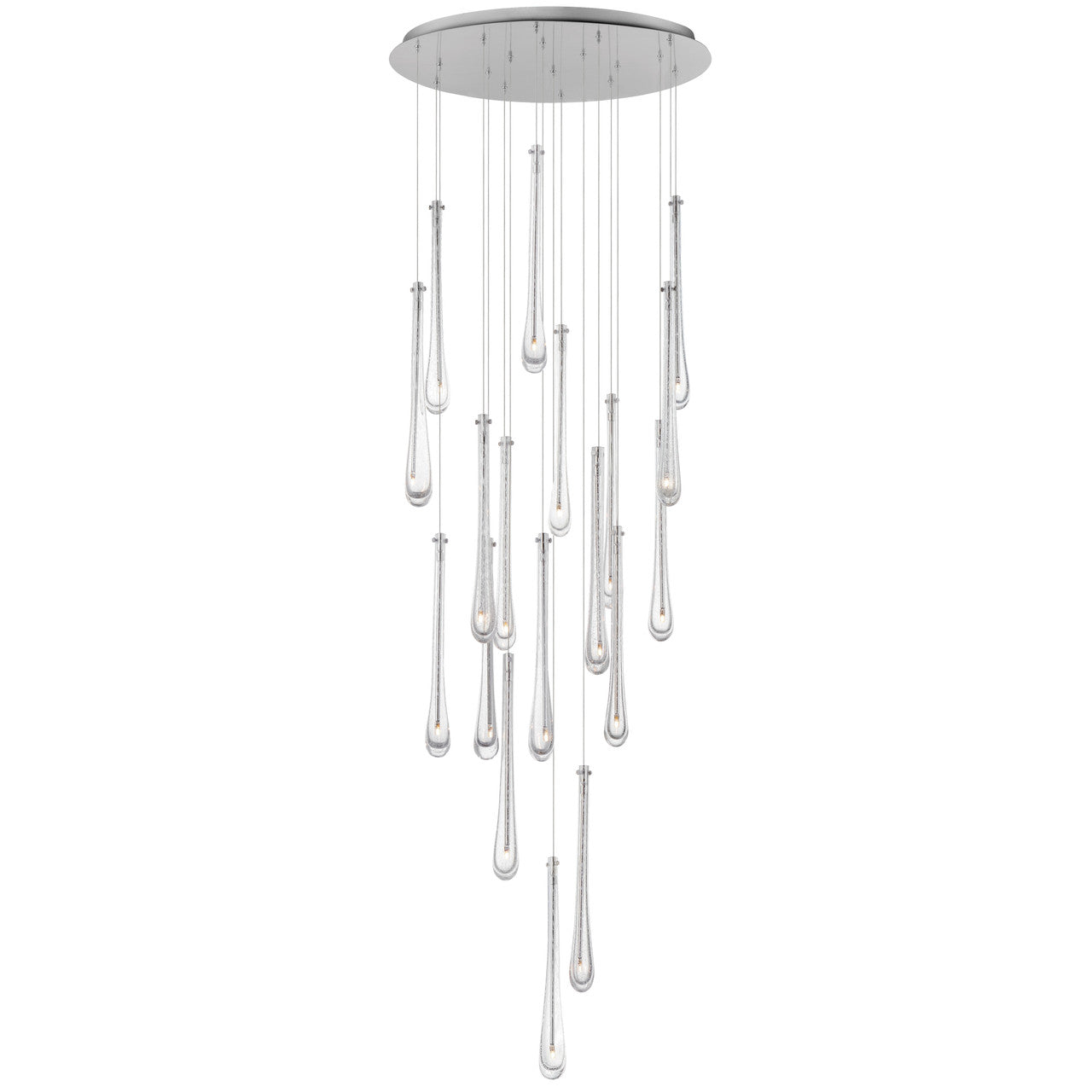 ET2 Contemporary Lighting Stillo 18-Light LED Pendant in Satin Nickel E24219-122SN