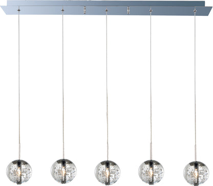 ET2 Contemporary Lighting Orb 5-Light Pendant in Polished Chrome E24257-91PC