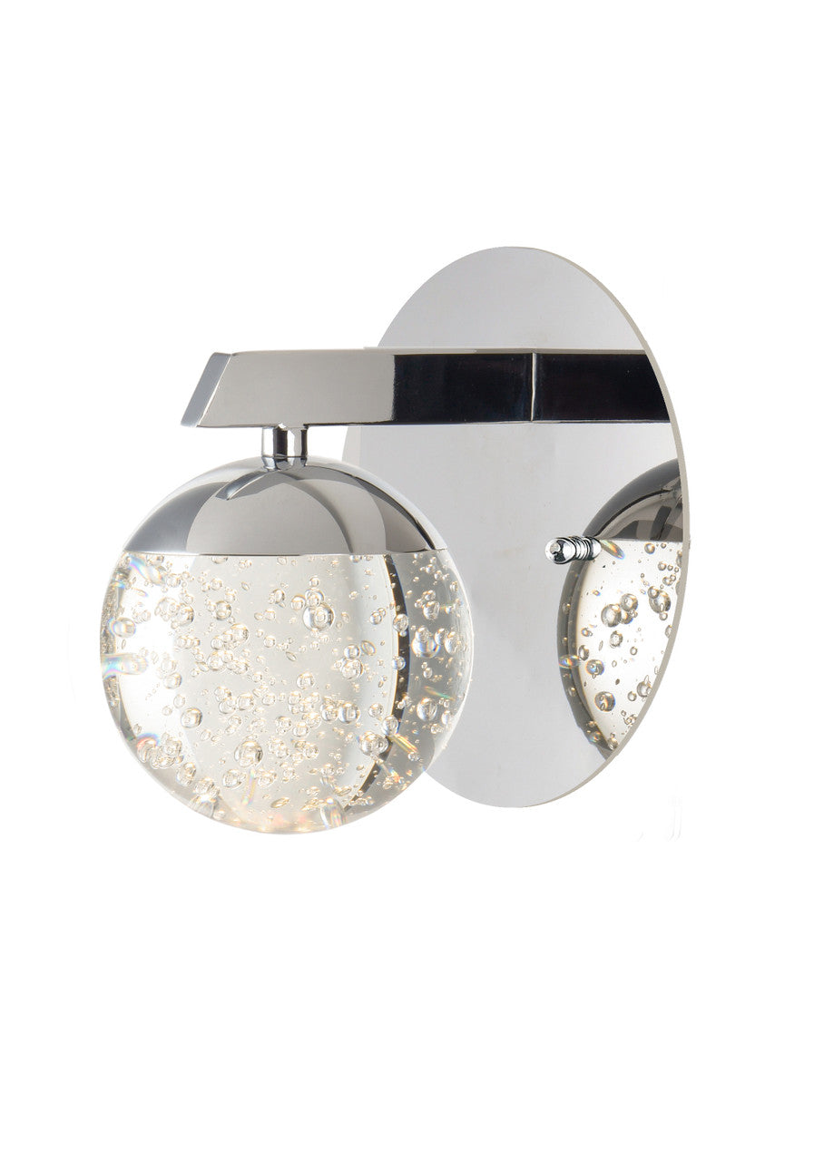 ET2 Contemporary Lighting Orb II LED Wall Sconce in Polished Chrome E24260-91PC