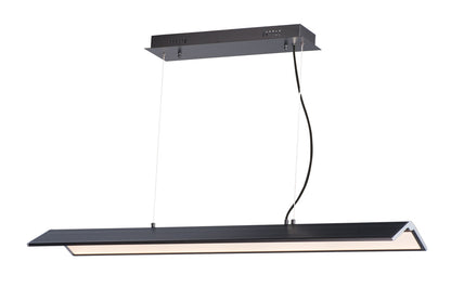 ET2 Contemporary Lighting Glider LED Pendant in Black / Polished Chrome E24334-BKPC