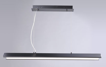 ET2 Contemporary Lighting Glider LED Pendant in Black / Polished Chrome E24334-BKPC