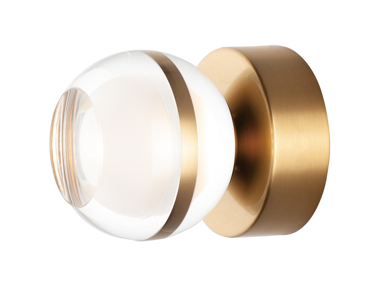 ET2 Contemporary Lighting Swank LED Wall Sconce/Flush Mount in Natural Aged Brass E24590-93NAB