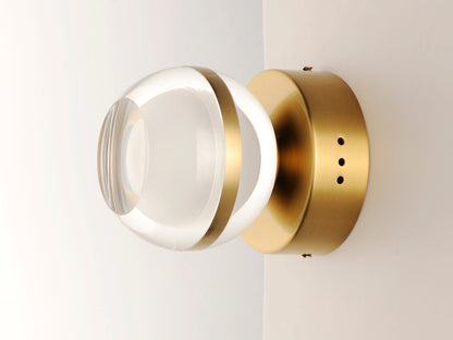 ET2 Contemporary Lighting Swank LED Wall Sconce/Flush Mount in Natural Aged Brass E24590-93NAB