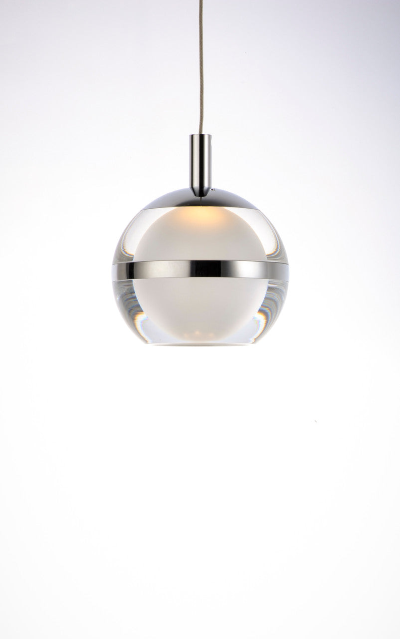 ET2 Contemporary Lighting Swank 3-Light LED Pendant in Polished Chrome E24593-93PC