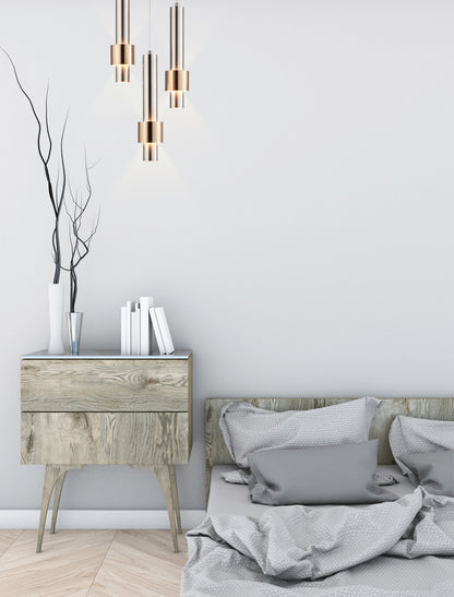 ET2 Contemporary Lighting Reveal 7-Light LED Pendant in Satin Nickel / Satin Brass E24757-SNSBR