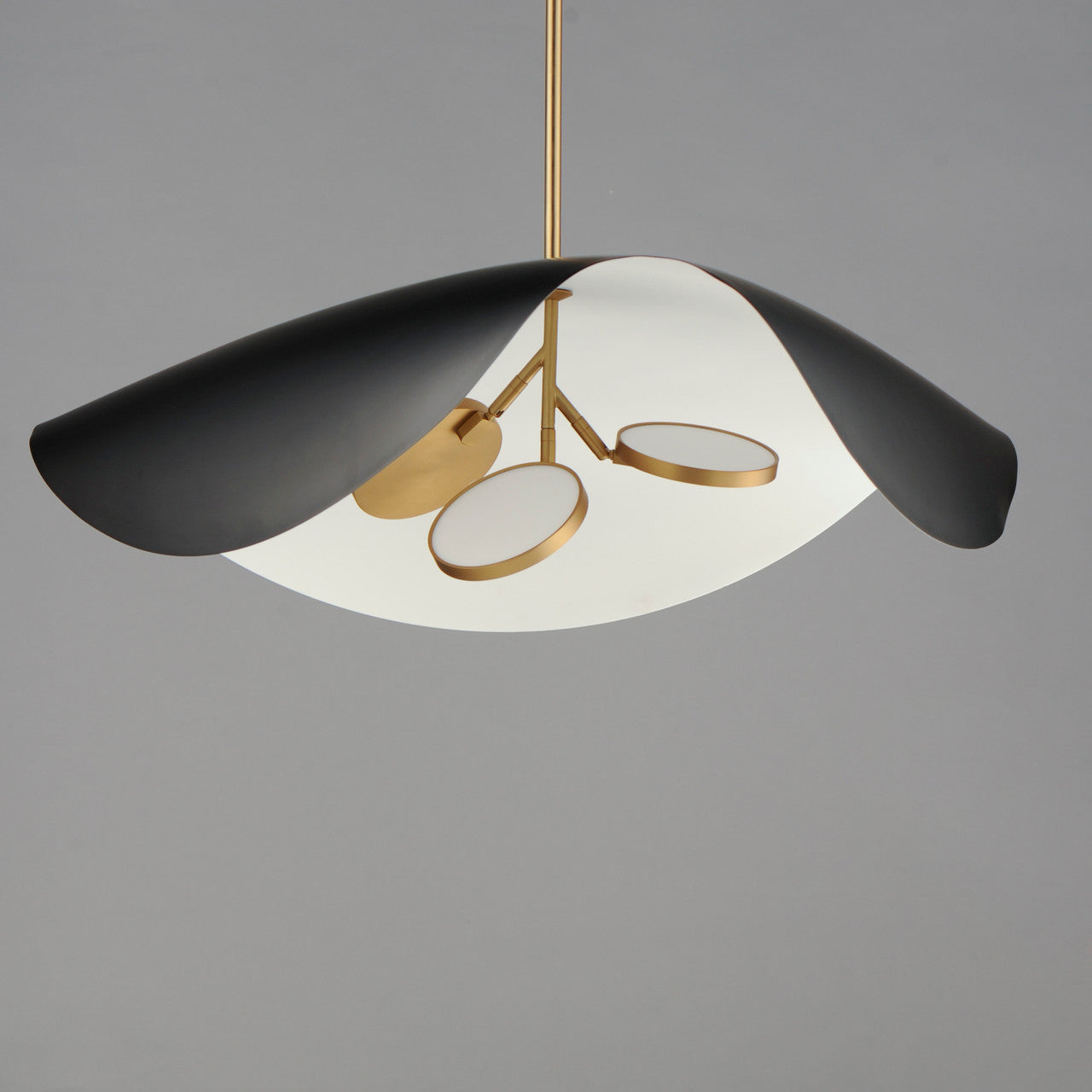 ET2 Contemporary Lighting Carmen 32" LED Pendant in Black / Gold E24968-WTBKGLD