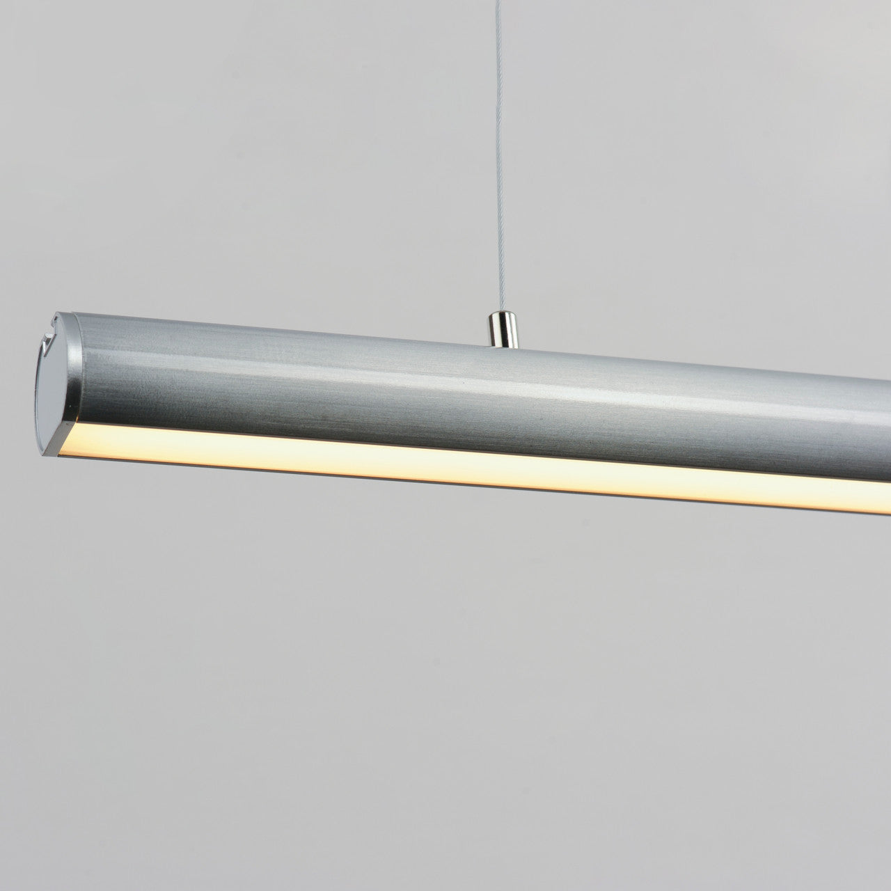 ET2 Contemporary Lighting Continuum 36" LED Pendant in Satin Aluminum E26003-90SA