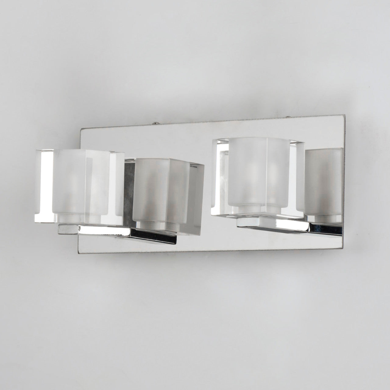 ET2 Contemporary Lighting Blocs 2-Light LED Wall Sconce in Polished Chrome E32032-18PC