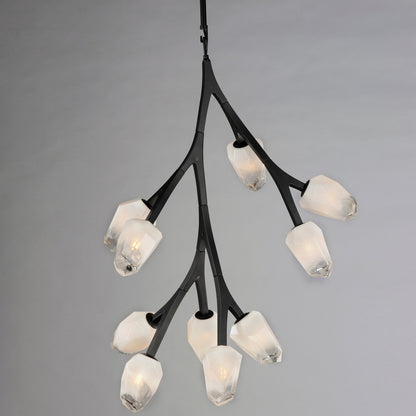 ET2 Contemporary Lighting Blossom 10-Light LED Pendant in Black E32798-93BK