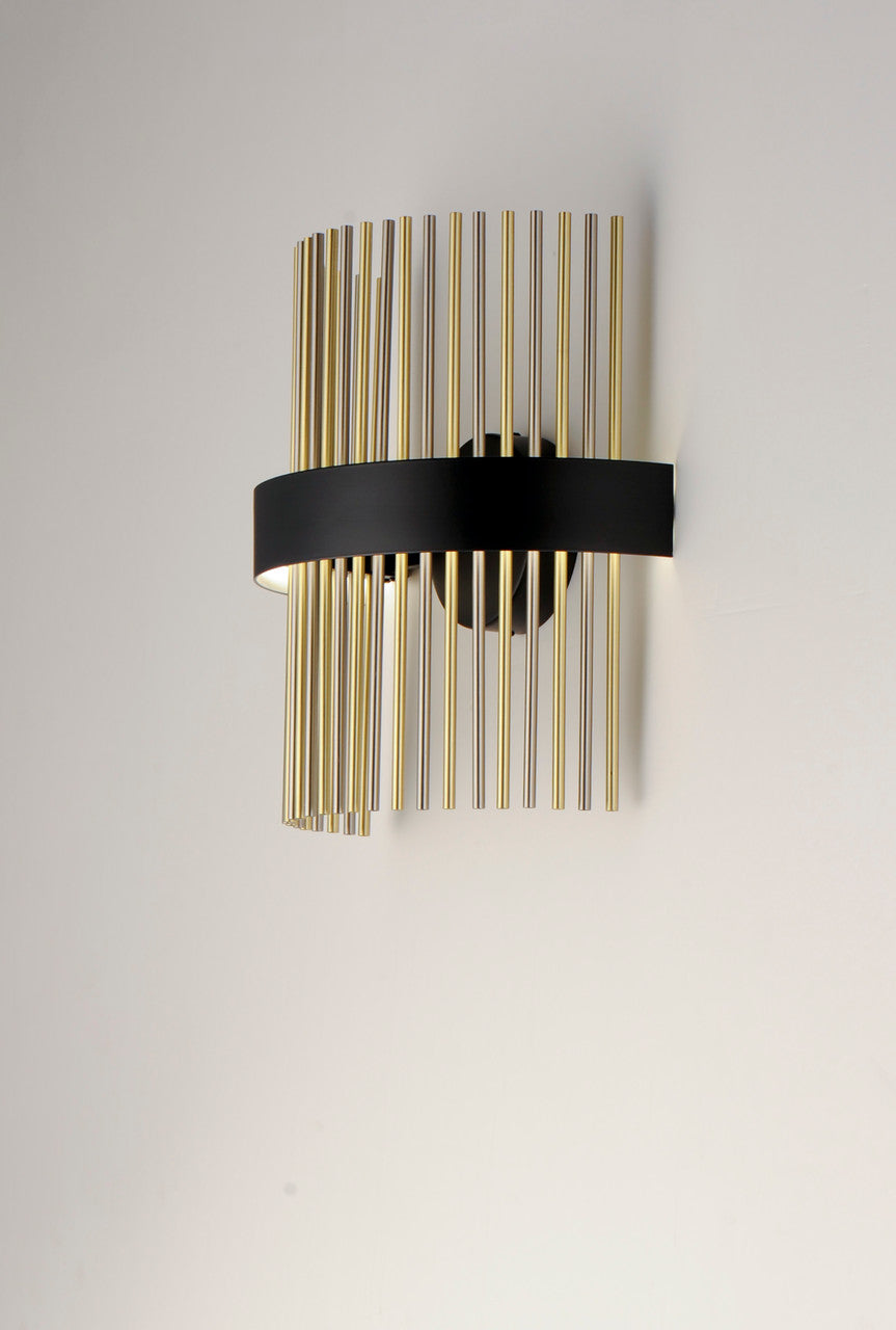 ET2 Contemporary Lighting Chimes LED Wall Sconce WiZ in Black / Satin Nickel / Satin Brass E34201-BKSNSBR