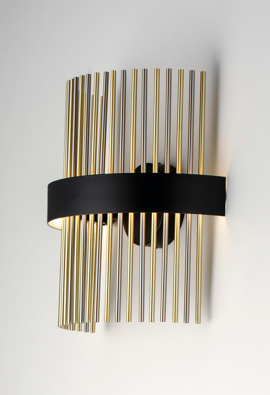 ET2 Contemporary Lighting Chimes LED Wall Sconce WiZ in Black / Satin Nickel / Satin Brass E34201-BKSNSBR