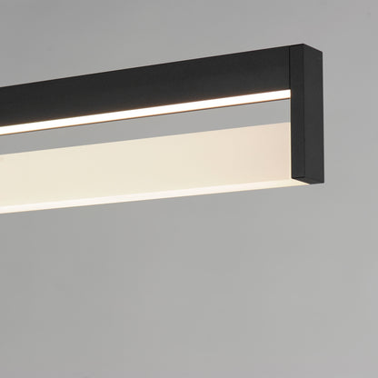 ET2 Contemporary Lighting Crossbar 60" LED Pendant Wiz Color in Black E36106-BK