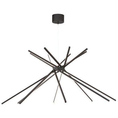 ET2 Contemporary Lighting Alumilux: Aster 8-Light LED Pendant in Black E41446-BK