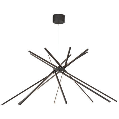 ET2 Contemporary Lighting Alumilux: Aster 8-Light LED Pendant in Black E41446-BK