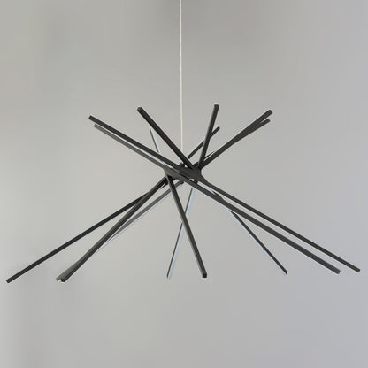 ET2 Contemporary Lighting Alumilux: Aster 8-Light LED Pendant in Black E41446-BK