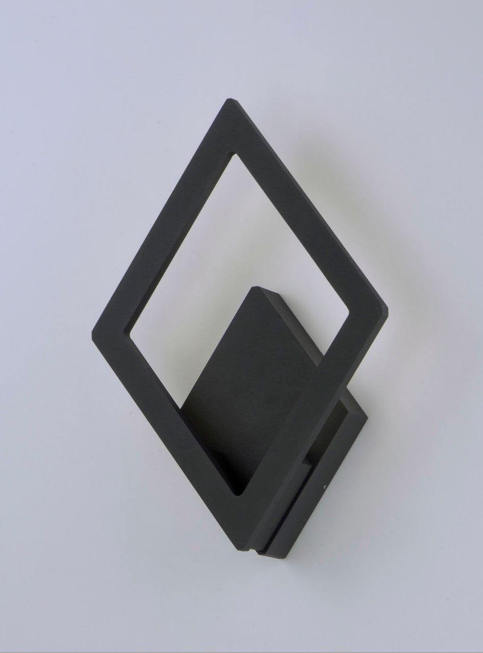 ET2 Contemporary Lighting Alumilux Rhombus LED Outdoor Wall Sconce in Bronze E41493-BZ