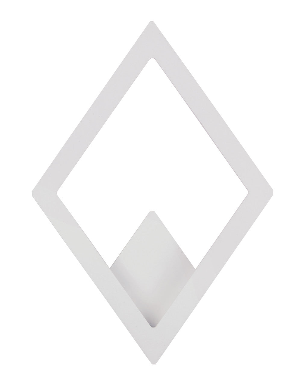 ET2 Contemporary Lighting Alumilux Rhombus LED Outdoor Wall Sconce in White E41495-WT