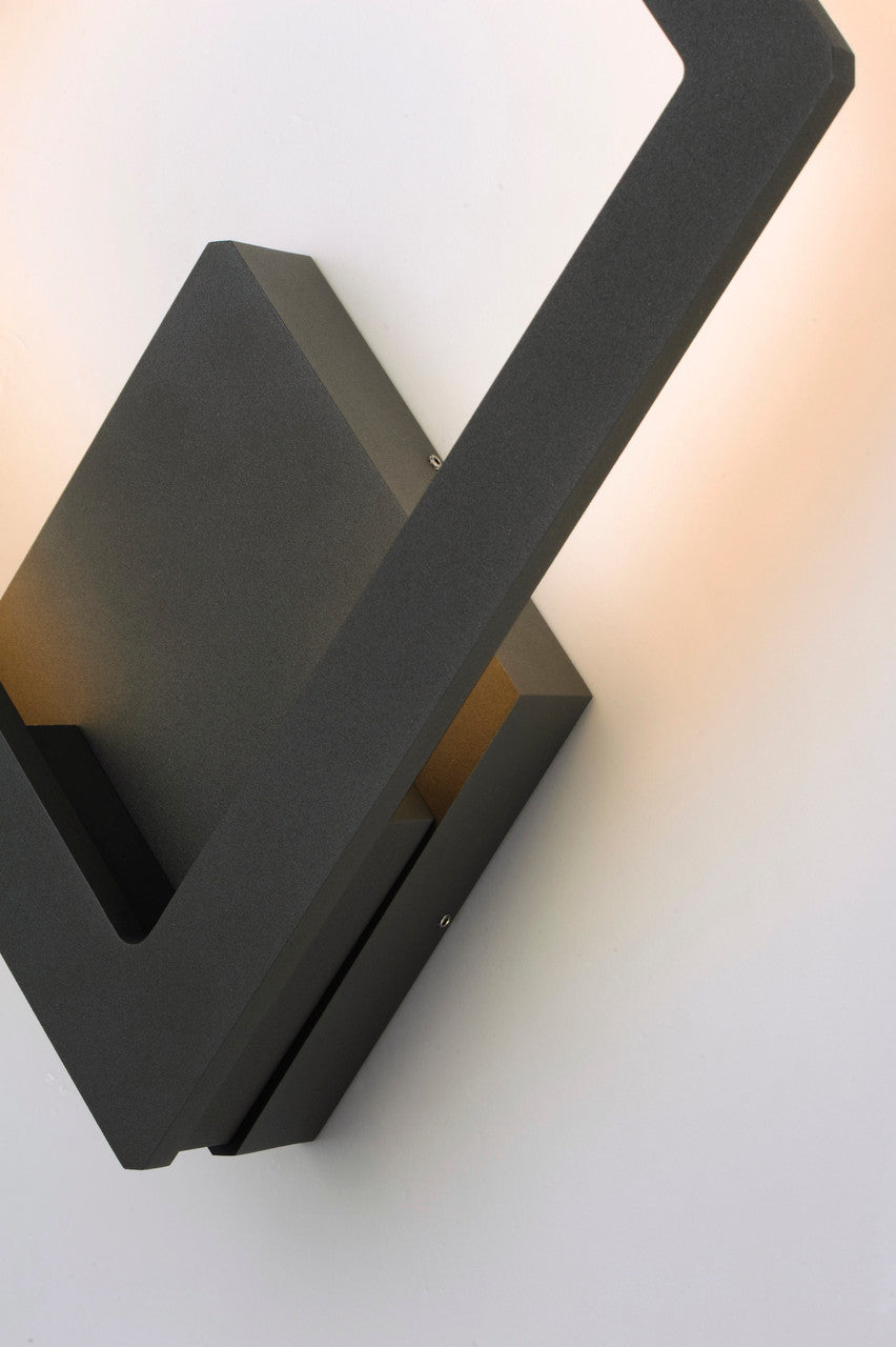 ET2 Contemporary Lighting Alumilux Rhombus LED Outdoor Wall Sconce in Bronze E41495-BZ