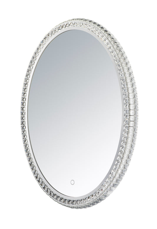 ET2 Contemporary Lighting 24" x 31.5" Oval Crystal LED Mirror in  E42006-20