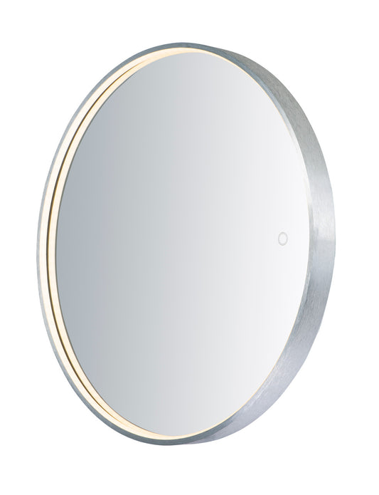 ET2 Contemporary Lighting 27.5" Round LED Mirror in Brushed Aluminum E42016-90AL