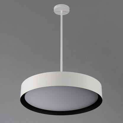 ET2 Contemporary Lighting Echo 24" LED Pendant in White / Black E51015-WTBK