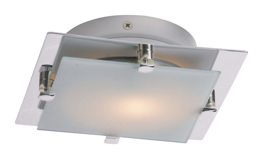 ET2 Contemporary Lighting Piccolo LED 1-Light LED Flush/Wall Mount in Satin Nickel E53832-09SN